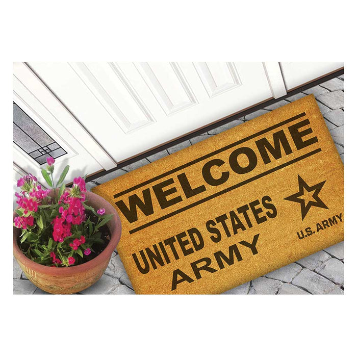 U.S. Army Welcome 18 x 30 inch Coir Doormat