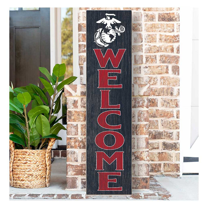 USMC Welcome 11 x 46 inch Indoor Outdoor Sign