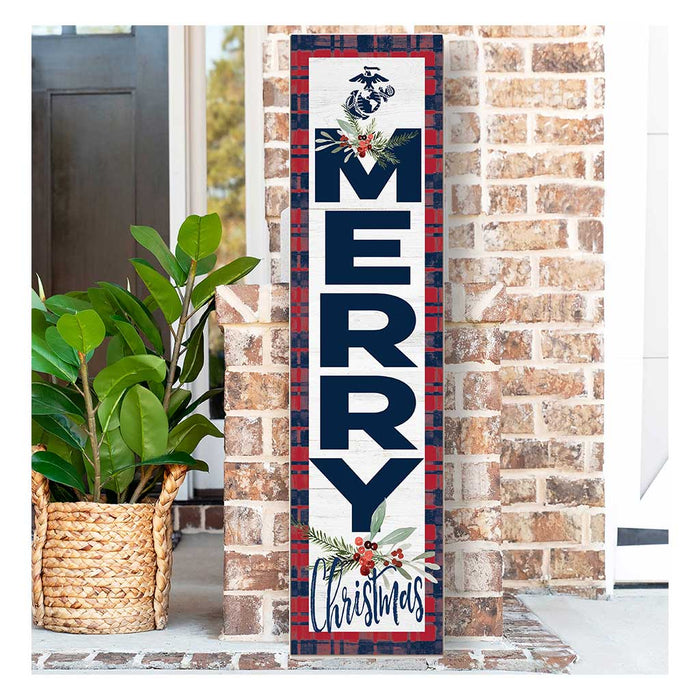 USMC Merry Christmas 11 x 46 inch Indoor Outdoor Sign