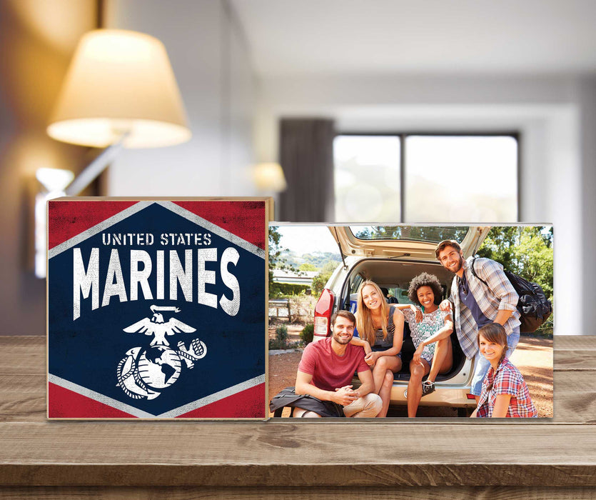 USMC Floating Picture Frame Retro Diamond