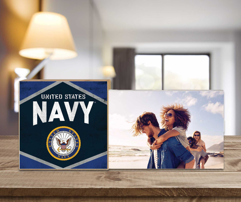 U.S. Navy Floating Picture Frame Retro Diamond