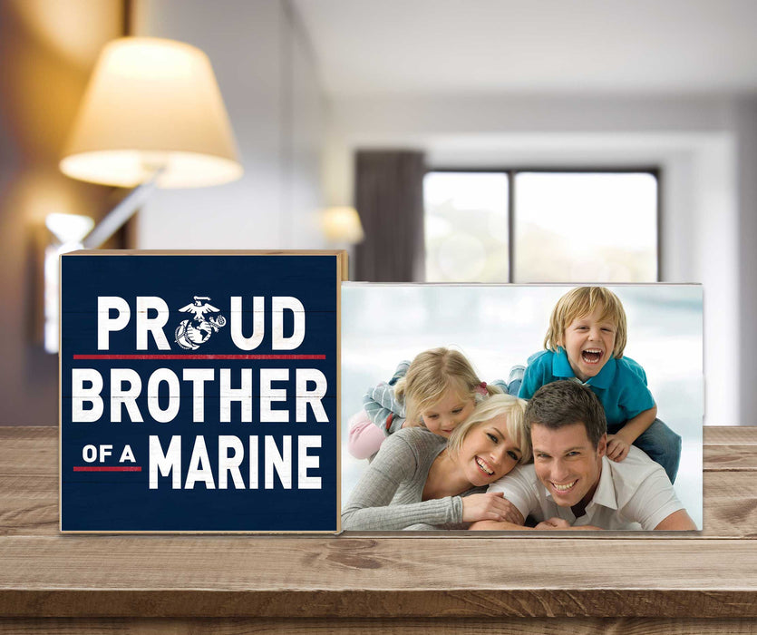 USMC Proud Brother Floating Picture Frame