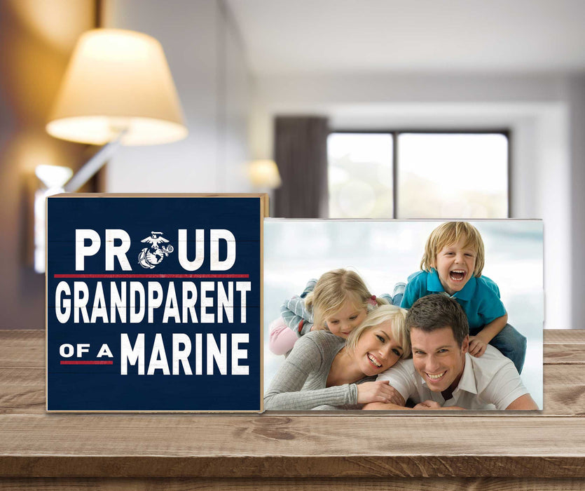 USMC Proud Grandparent Floating Picture Frame