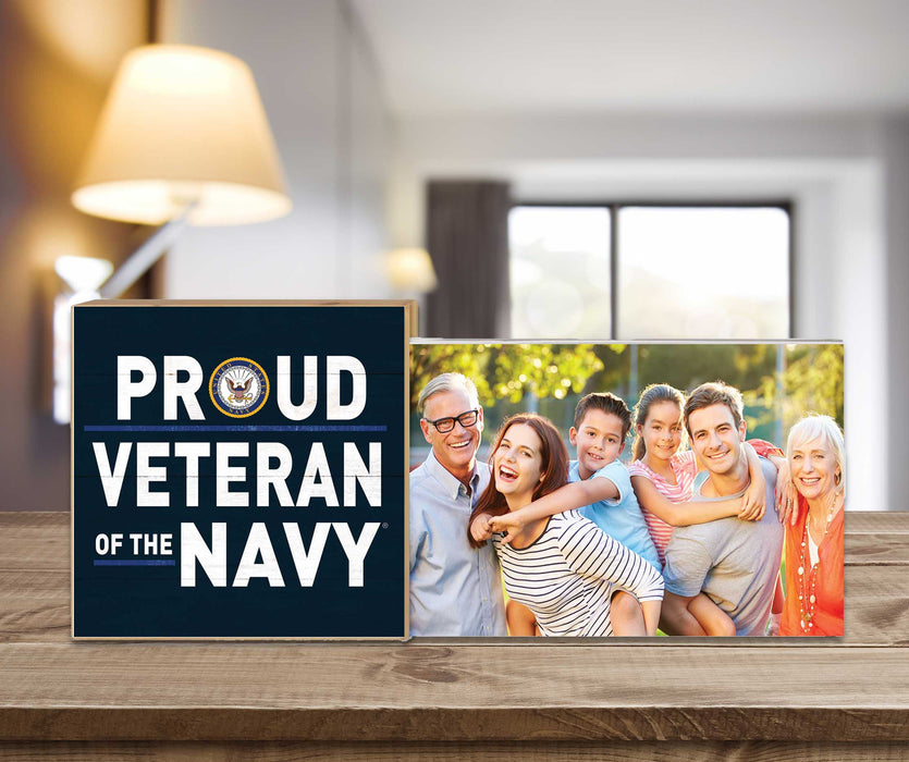 U.S. Navy Proud Veteran Floating Picture Frame