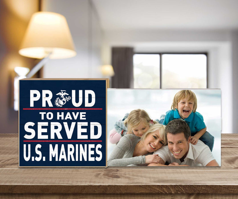 USMC Proud To Have Served Floating Picture Frame