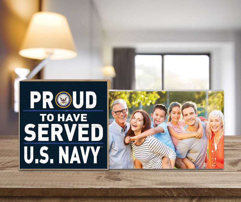 U.S. Navy Proud To Have Served Floating Picture Frame