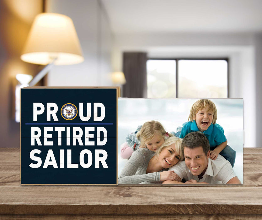 U.S. Navy Retired Floating Picture Frame