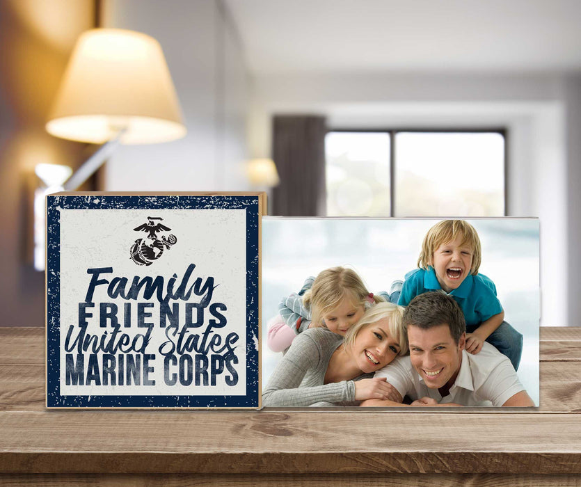 USMC Family Friends Marines Floating Picture Frame