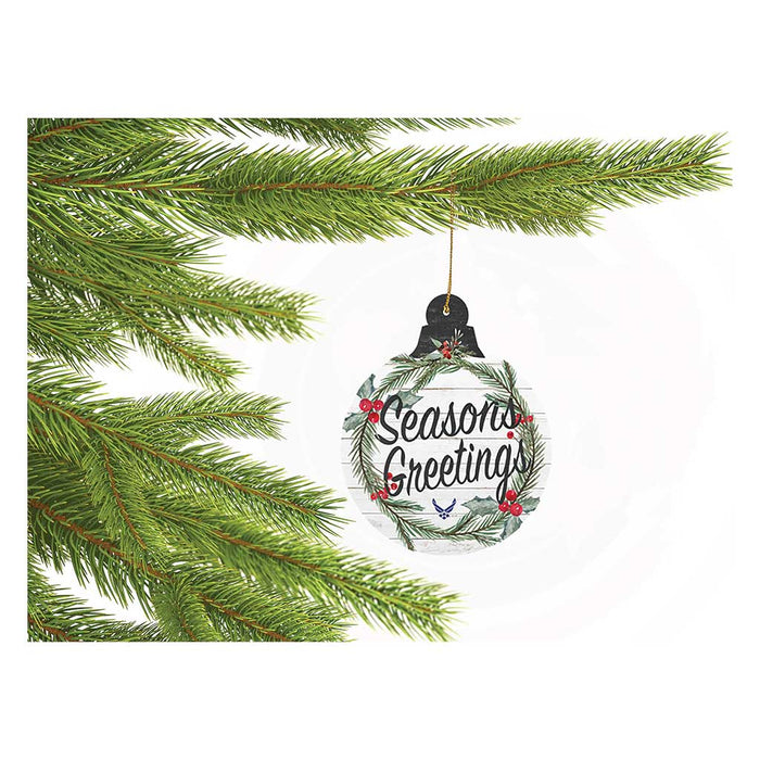 U.S. Air Force Seasons Greetings Christmas Ornament - Made In The USA