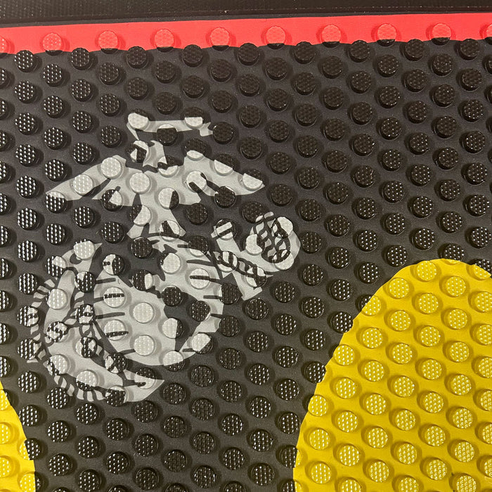 USMC MCRD Footprints 18.75" x 29.25" Rubber Floor Mat