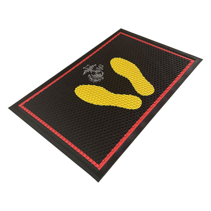 USMC MCRD Footprints 18.75" x 29.25" Rubber Floor Mat