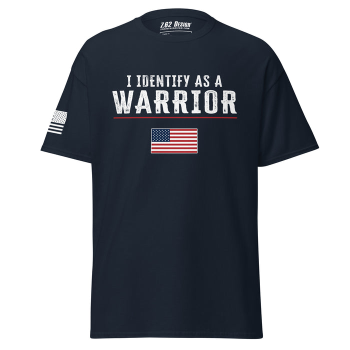 I Identify As A Warrior - Patriotic Men's T-shirt