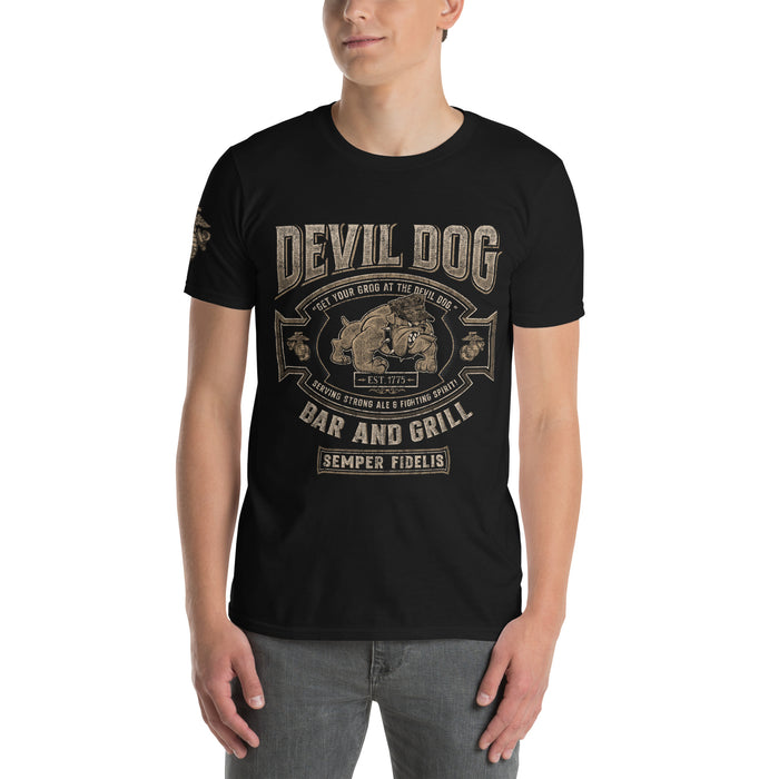 USMC Devil Dog Bar & Grill T-Shirt