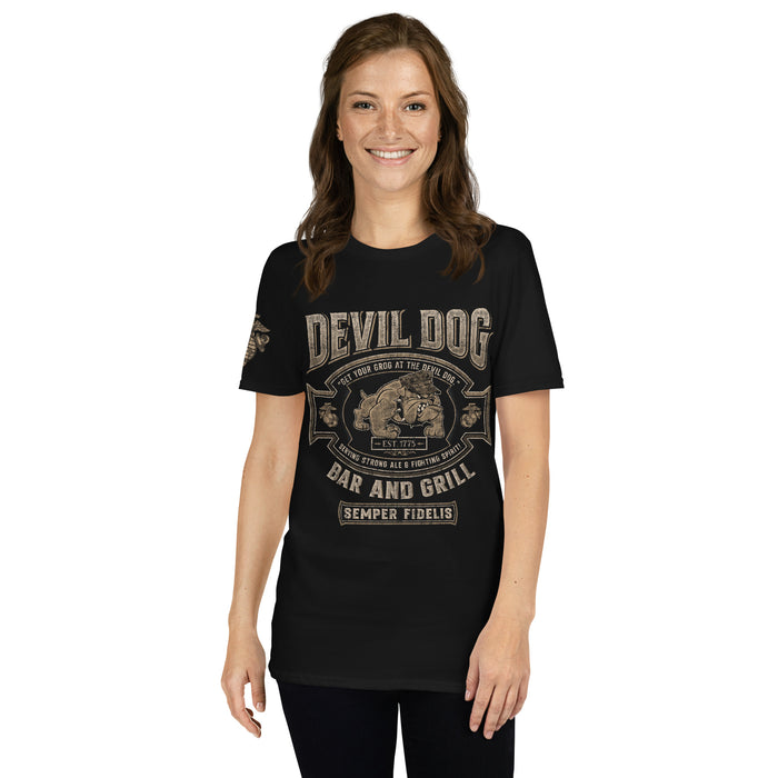 USMC Devil Dog Bar & Grill T-Shirt