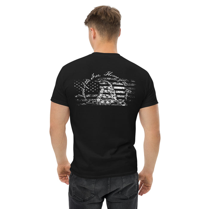 Land Of The Free Patriotic Men's T-Shirt