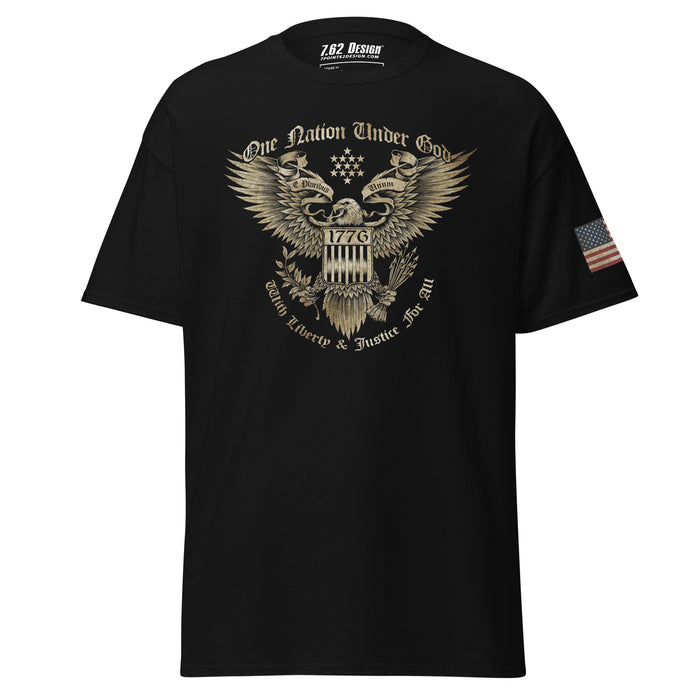 One Nation Under God American Eagle Patriotic Tee