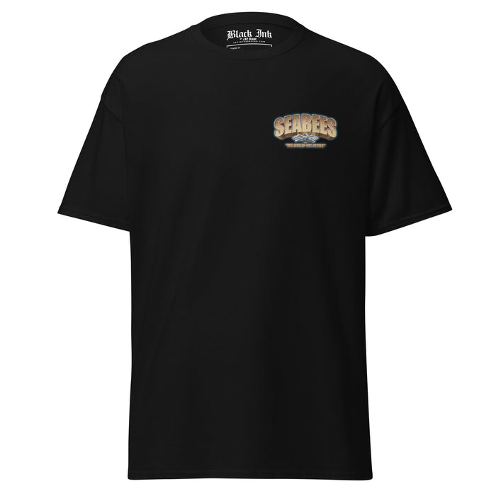 U.S. Navy Seabees Super Bee Black Ink Tee