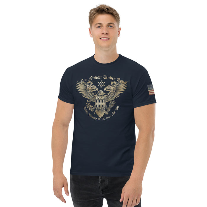 One Nation Under God American Eagle Patriotic Tee