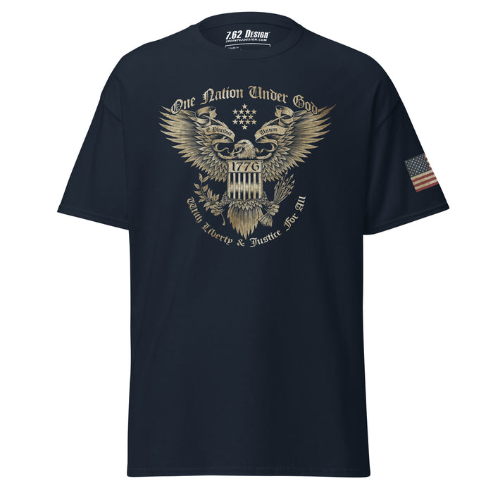 One Nation Under God American Eagle Patriotic Tee