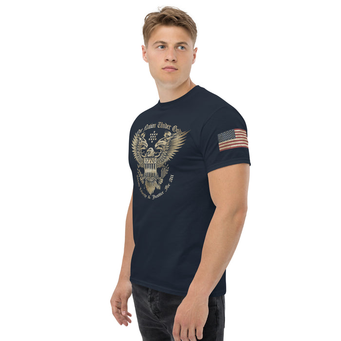 One Nation Under God American Eagle Patriotic Tee