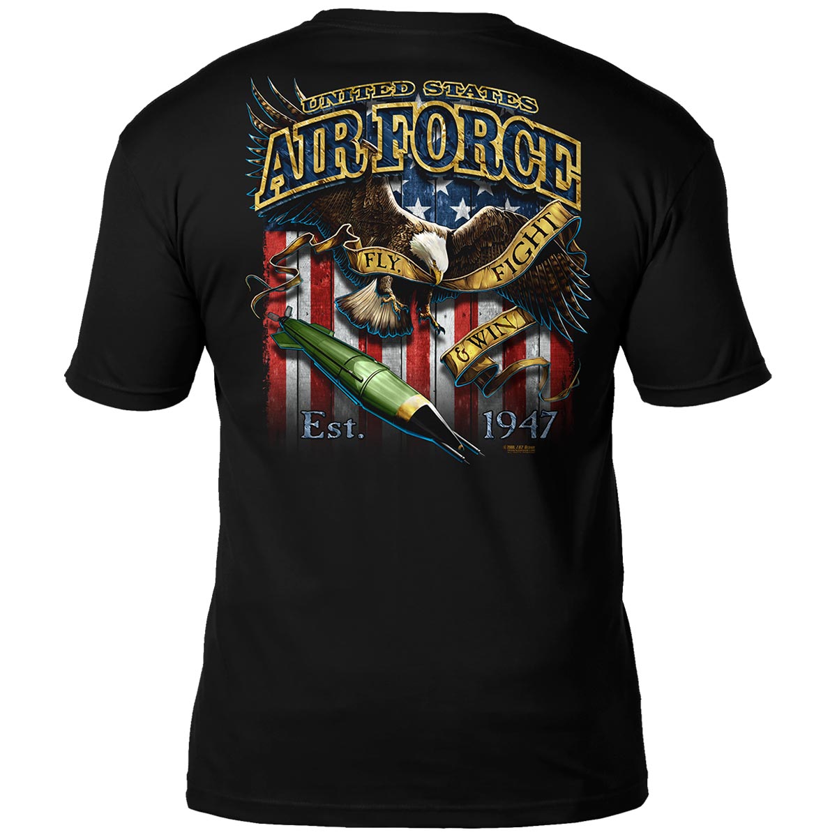 Fight From Above Fighter Pilot - Air Force T-shirt Design T-Shirt Design -  4183