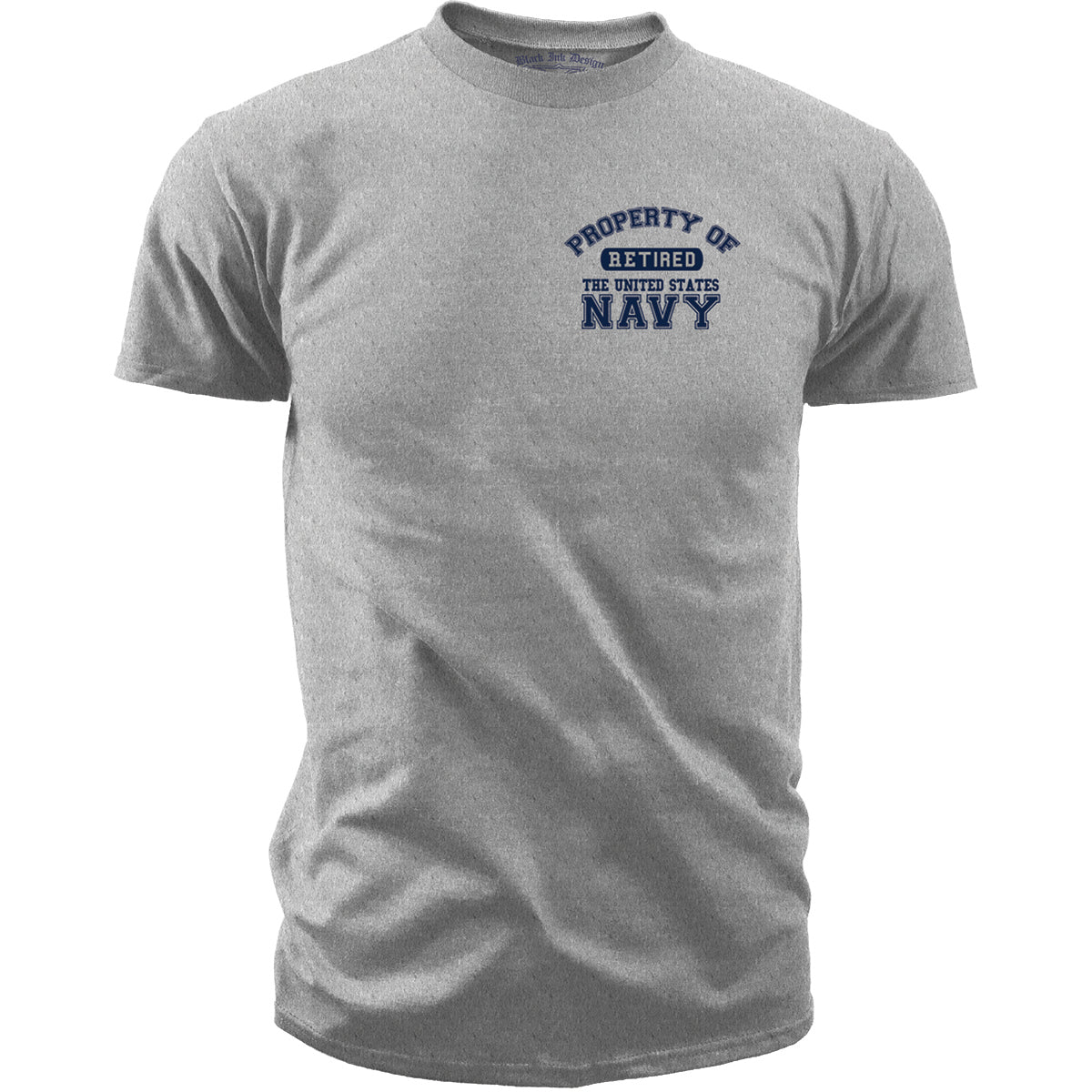 Navy T-Shirt - Property of the Navy Retired - Mens US Navy Shirt — 7.62 ...